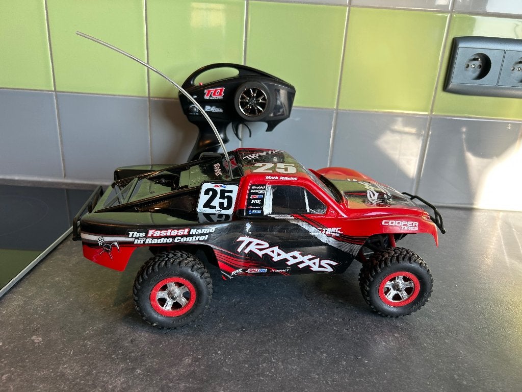 Traxxas Slash Carl Jenkins 1/16, Hobby en Vrije tijd, Elektro, Gebruikt, Auto offroad, Ophalen of Verzenden