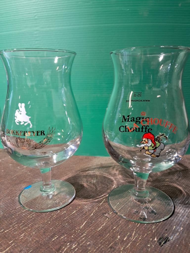 La Chouffe glazen, Verzamelen, Ophalen of Verzenden