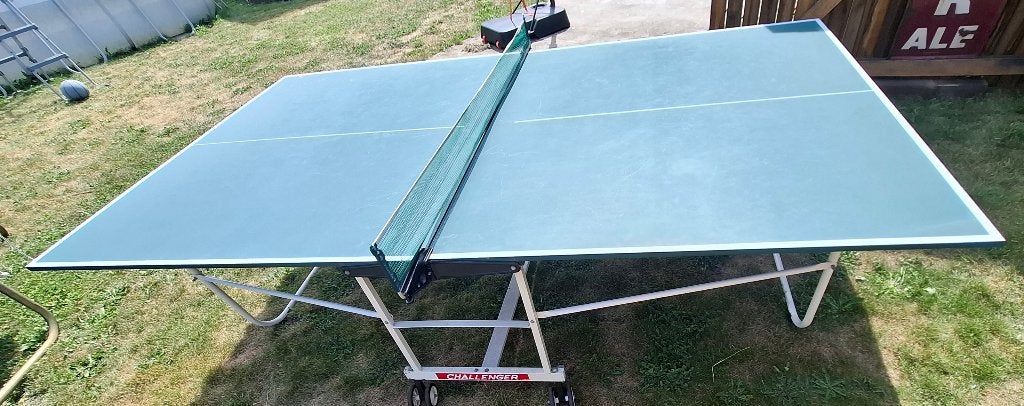 Tafeltennis tafel challenger, Sport en Fitness, Tafeltennis, Ophalen, Zo goed als nieuw, Tafel Indoor, Verrijdbaar