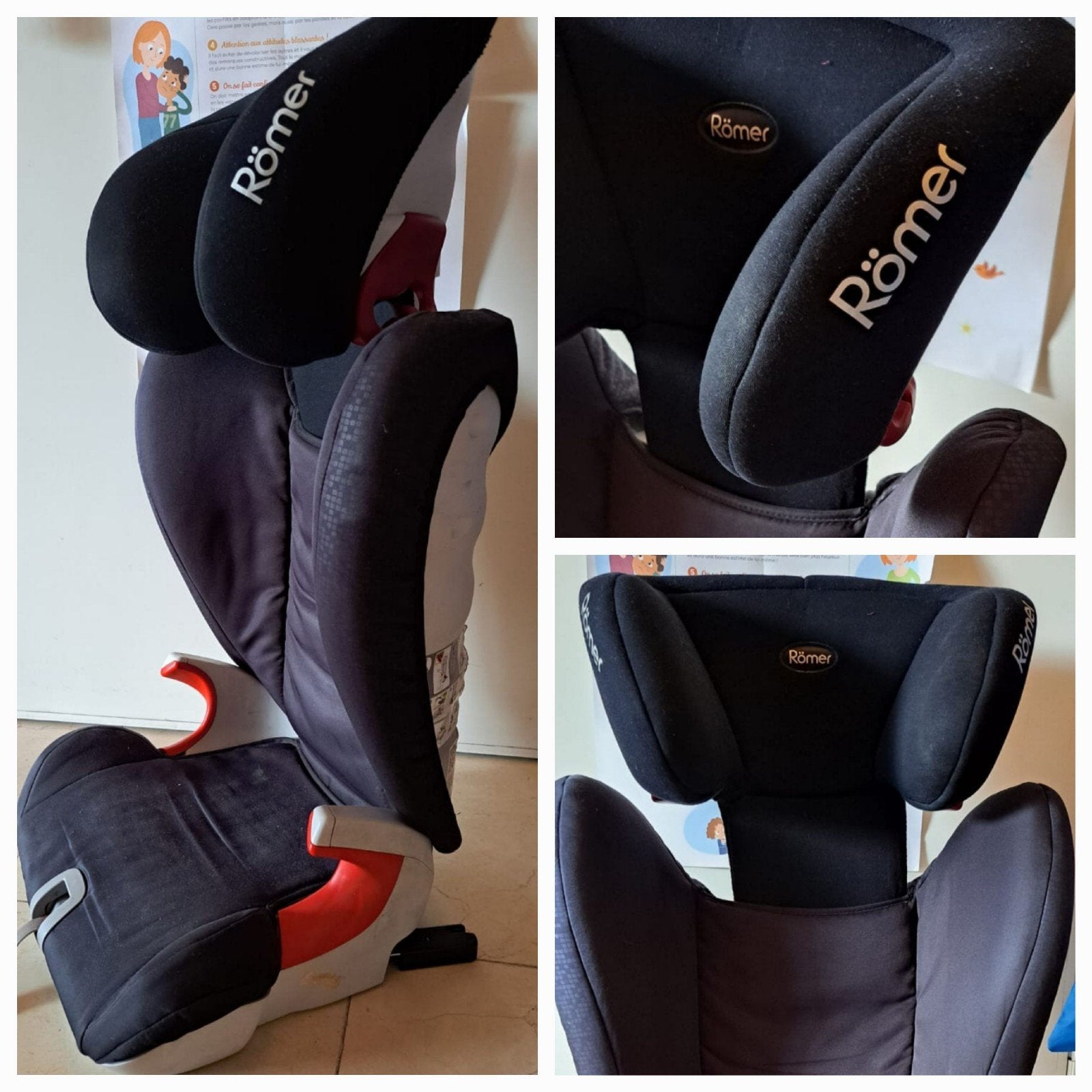Britax Römer KIDFIX autostoeltje, Kinderen en Baby's, Autostoeltjes, Ophalen, Romer, 15 t/m 36 kg, Verstelbare rugleuning