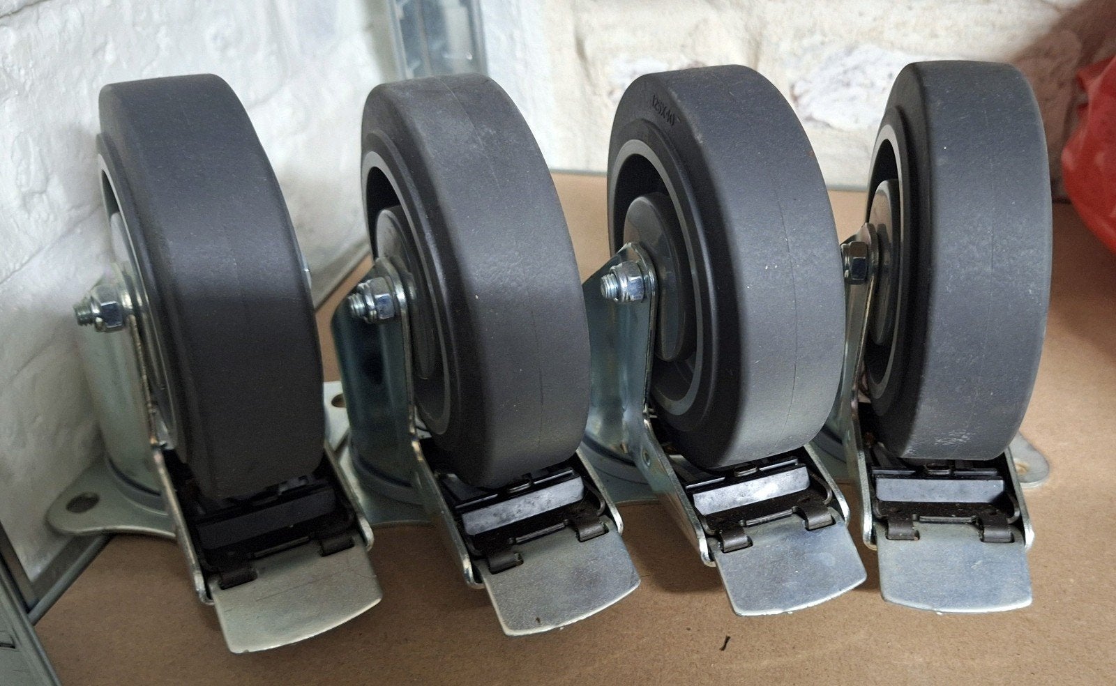 4 roues pivotantes Tente avec freins, 125 x 40 mm (roues rob, Enlèvement ou Envoi