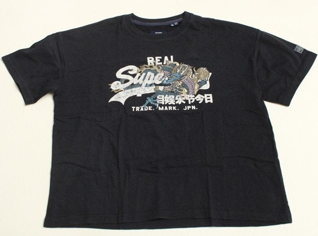 T-shirt Superdry noir à imprimé japonais – 40, Manches courtes, Taille 38/40 (M), Enlèvement ou Envoi, Superdry