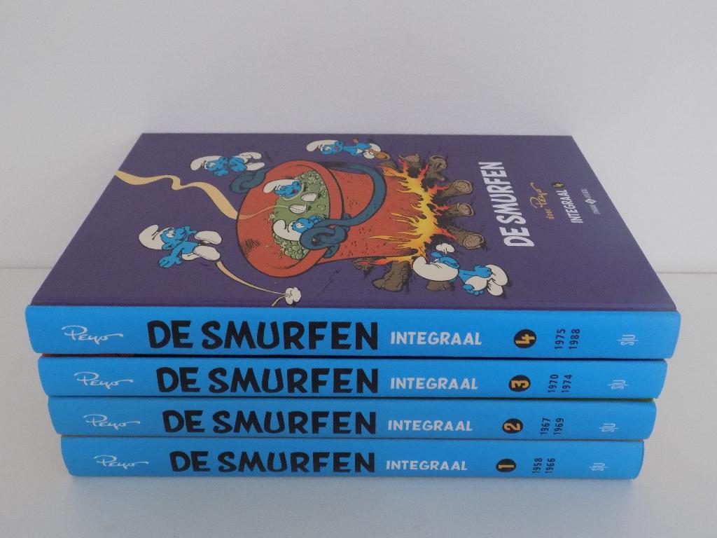 Smurfen ~ Complete Intergrale serie hardcovers 1 t/m 4, Complete serie of reeks, Ophalen of Verzenden, Zo goed als nieuw