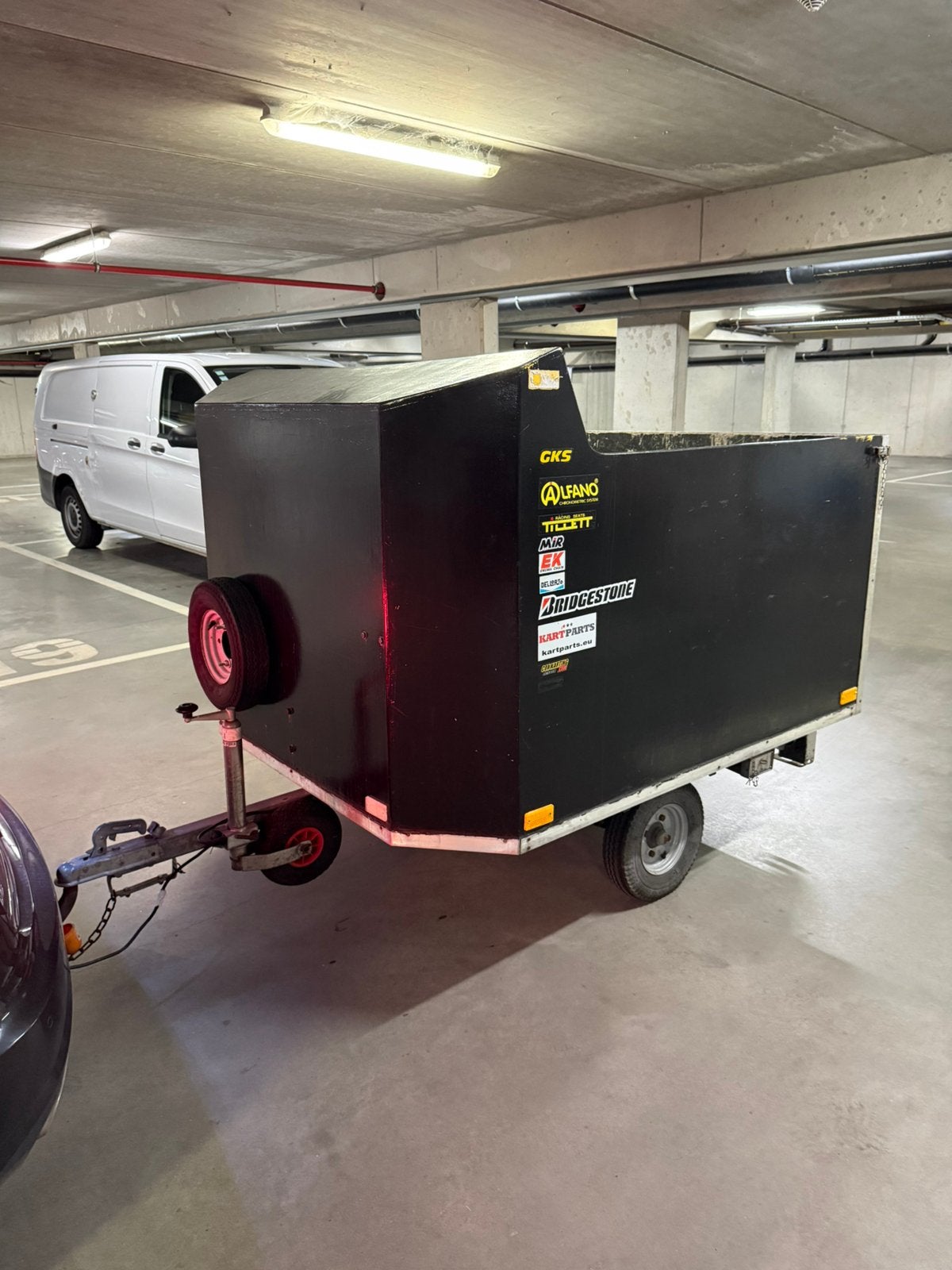 Aanhangwagen voor karts, Sports & Fitness, Karting, Enlèvement, Comme neuf, Kart