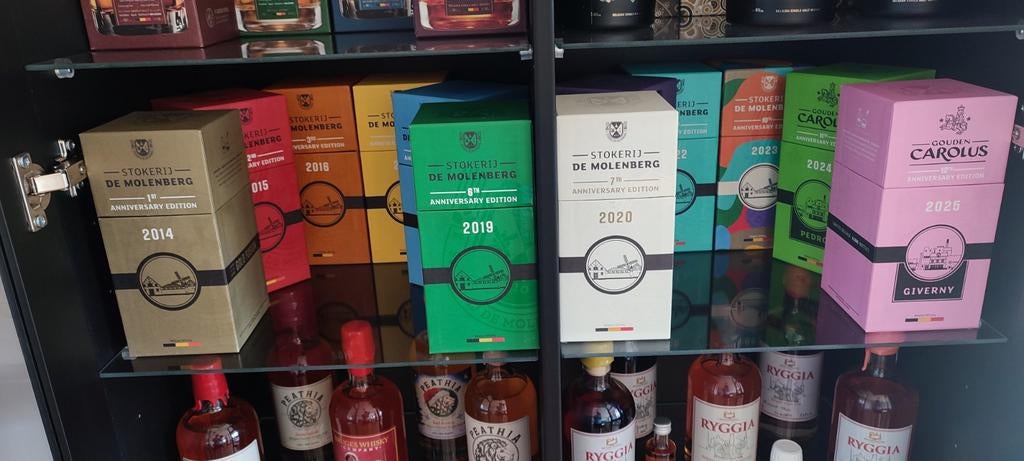 Gouden Carolus, Molenberg, anniversary editions 2014-2022, Ophalen