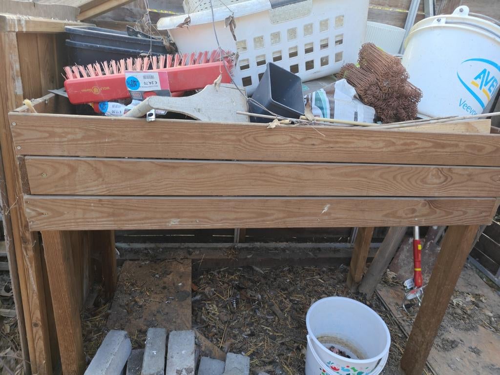 Moestuin bak, Ophalen