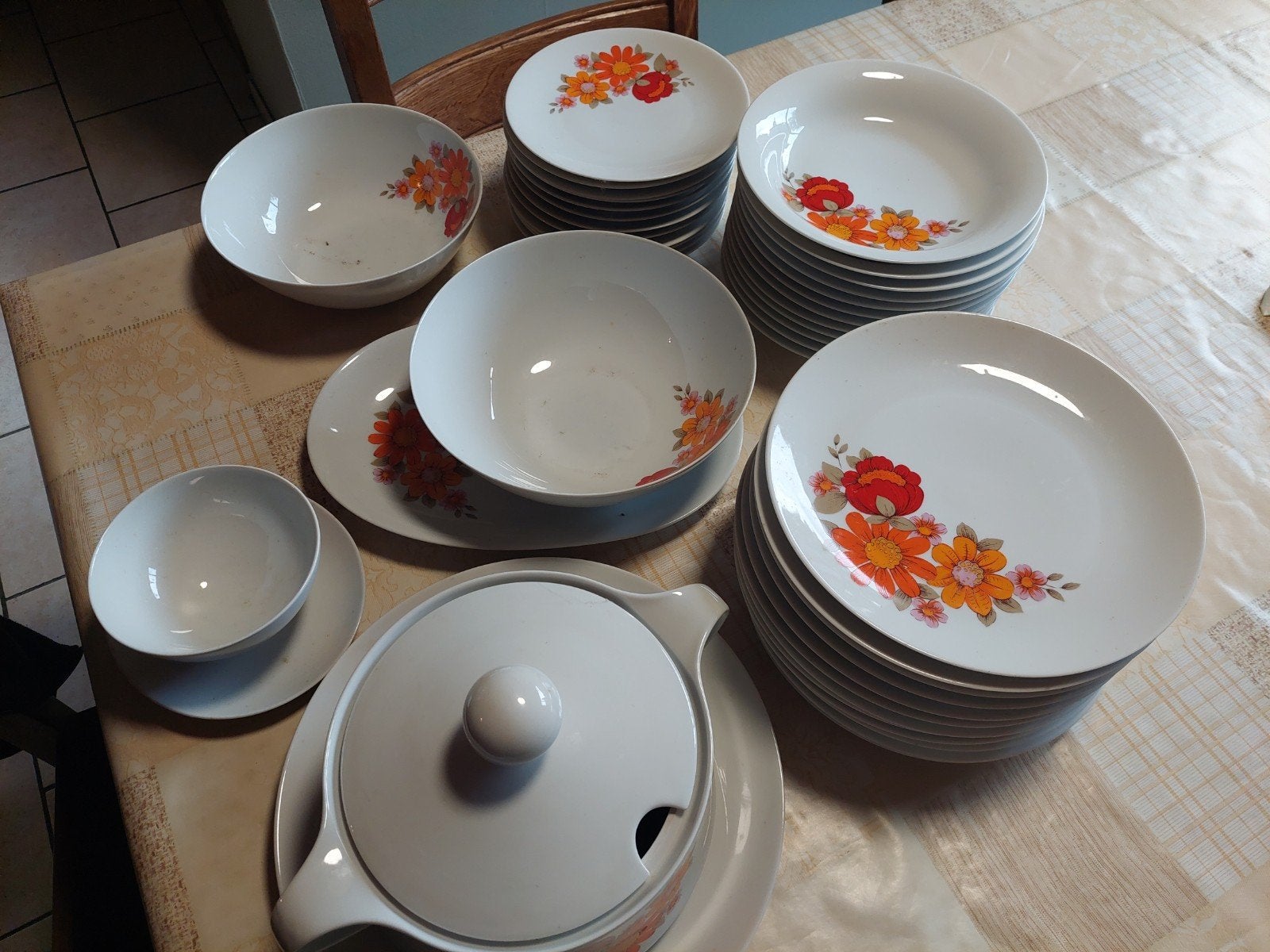 retro servies, Enlèvement