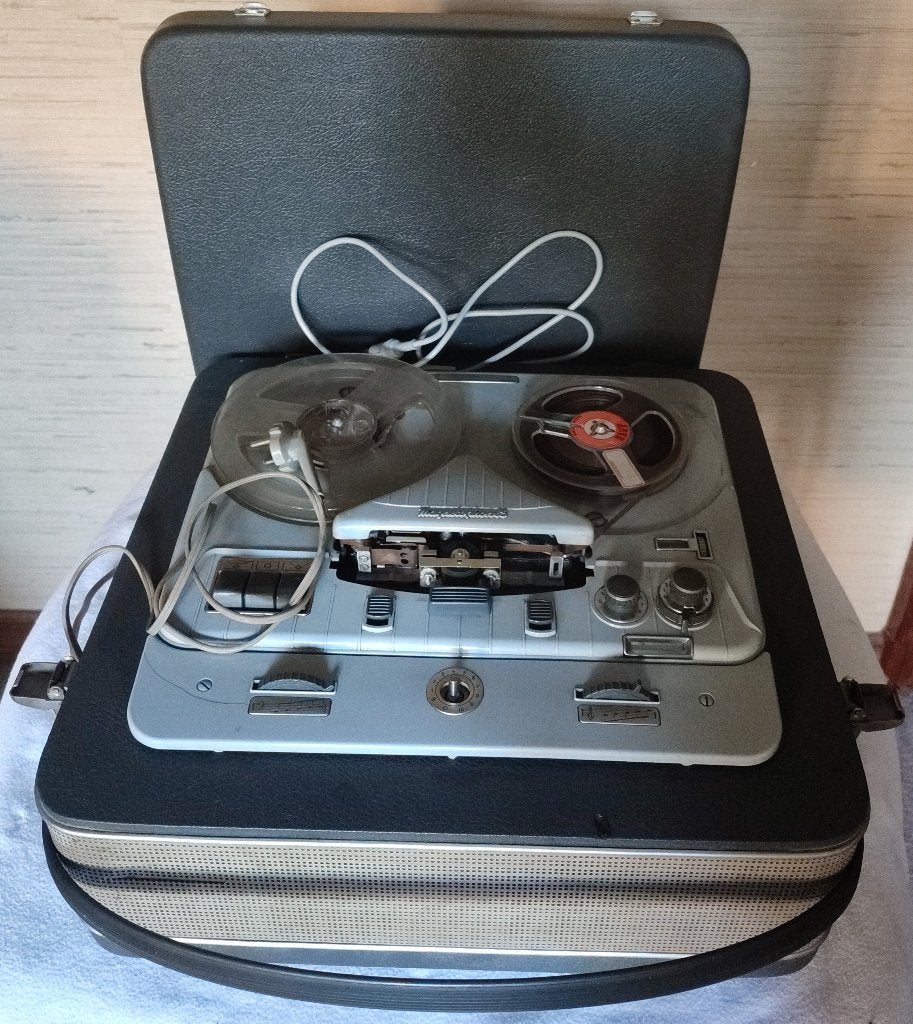 Magnétophone à bandes Telefunken Magnetophon 85 KL vintage, Enlèvement, Magnétophone, Avec bandes