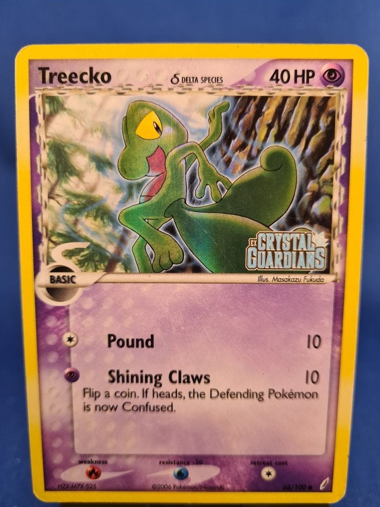 Treecko δ 68/100 - Crystal Guardians (Reverse Holo), Hobby en Vrije tijd, Verzamelkaartspellen | Pokémon, Gebruikt, Verzenden