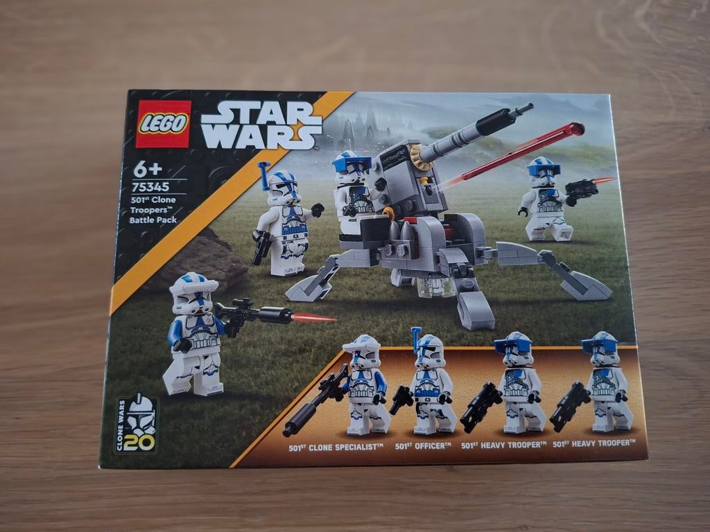 Lego 75345 - 501 Clone Trooper Battle pack, Neuf, Lego, Ensemble complet, Pièces supplémentaires incluses