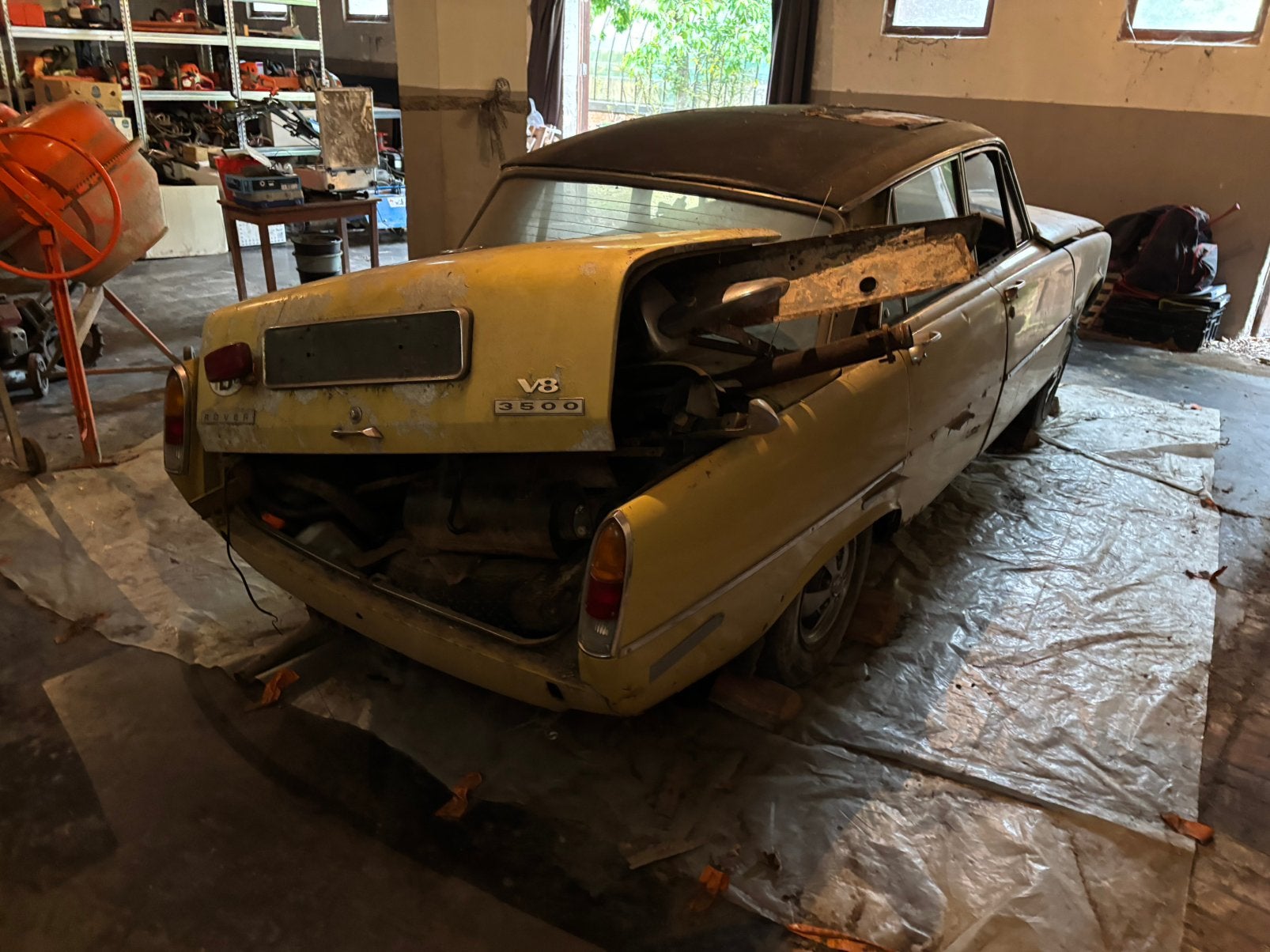 Rover 3500 V8 (P6) oldtimer - wrak + motor, Automaat, Overige modellen, Geel, Particulier