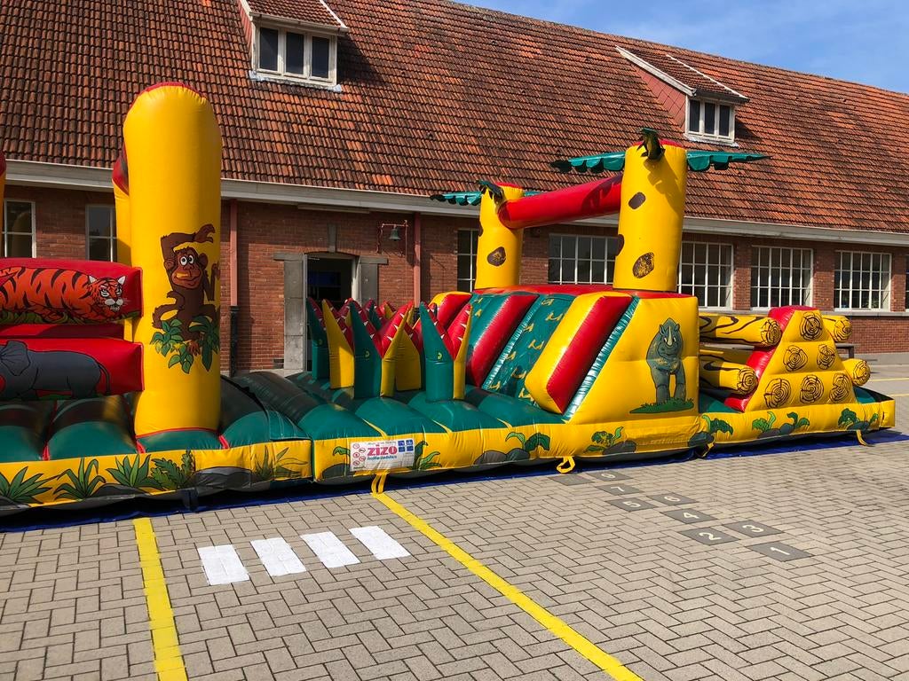 Springkasteel stormbaan te huur, Ophalen