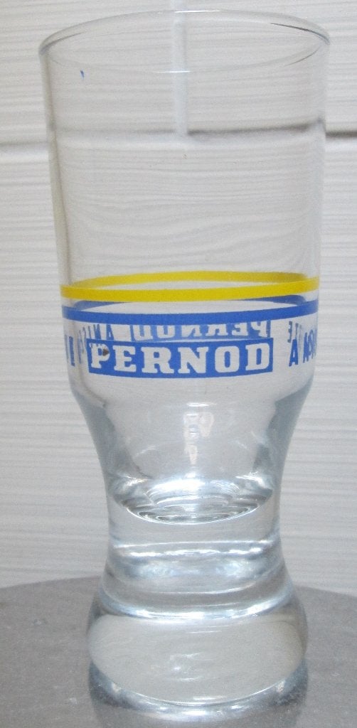 Vintage Pernod glas van de jaren '70, Ophalen of Verzenden, Gebruikt, Borrel- of Shotglas