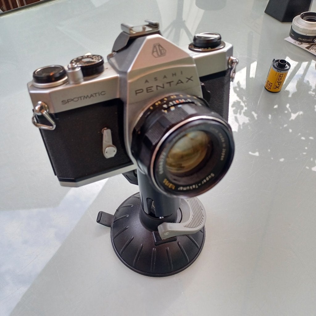 Vintage Pentax Spotmatic SP1000 – Super-Takumar 55mm f/2, Audio, Tv en Foto, Ophalen of Verzenden, Gebruikt, Spiegelreflex, Pentax