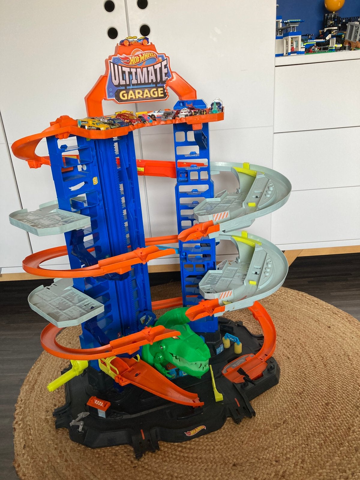 Hot Wheels garage incl auto’s - 25€, Ophalen, Gebruikt, Hot Wheels