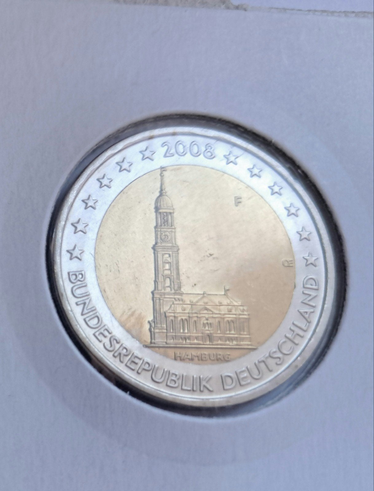 2 euro Allemagne 2008 F erreur carte, Timbres & Monnaies, Monnaies | Europe | Monnaies euro, Enlèvement ou Envoi, Allemagne