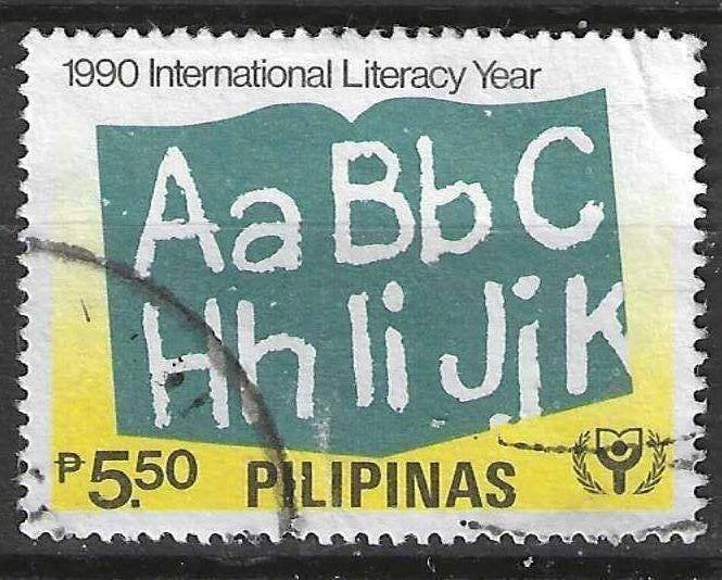 Philippines 1990 - Yvert 1737 - Contre l'analphabétisme (ST), Timbres & Monnaies, Envoi, Affranchi