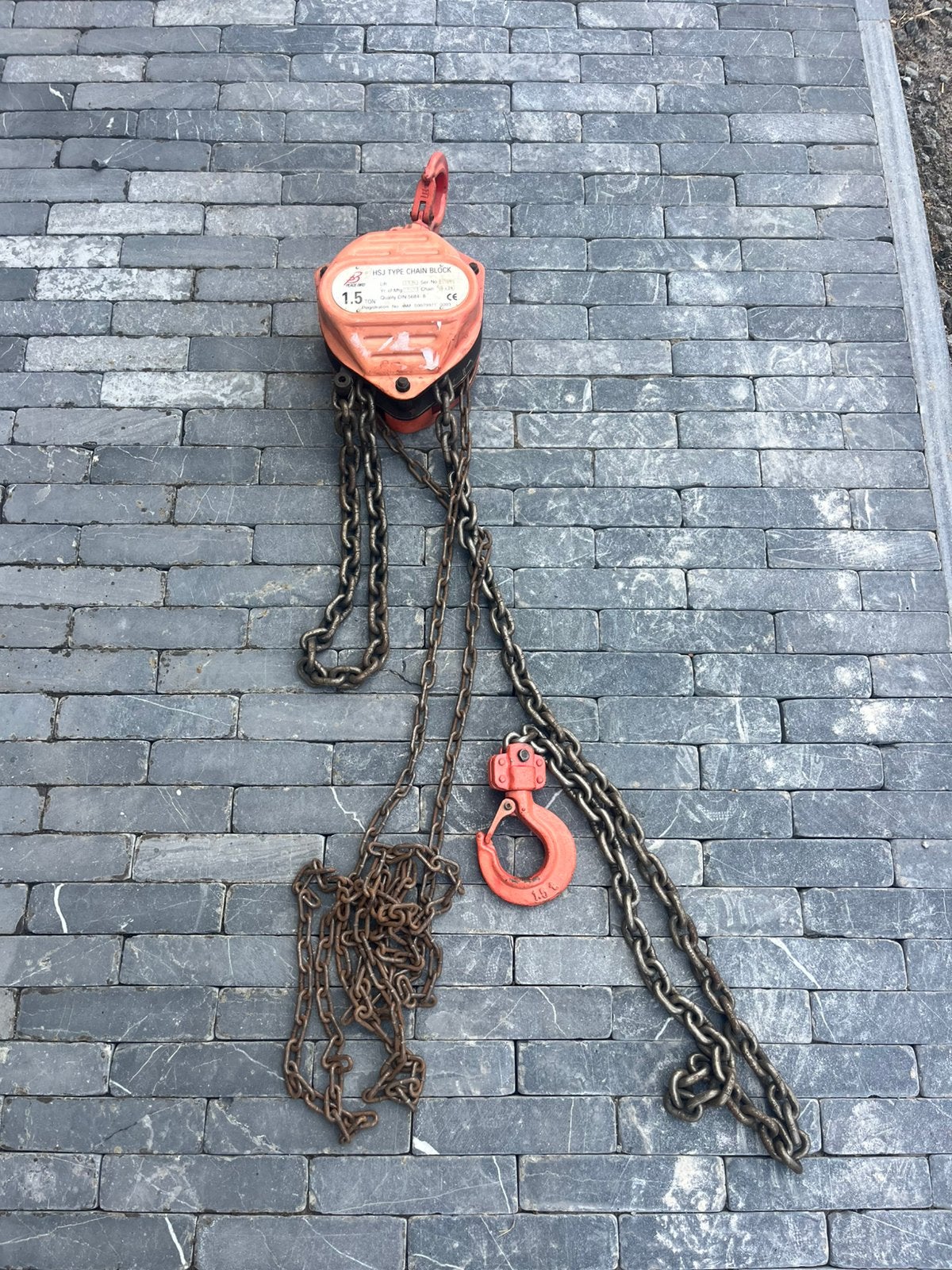 Kettingtakel 1,5 ton, Ophalen, Gebruikt, Handmatig
