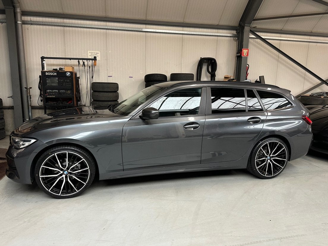 Bmw, Auto's, Automaat, Achterwielaandrijving, Zwart, Leder en Stof