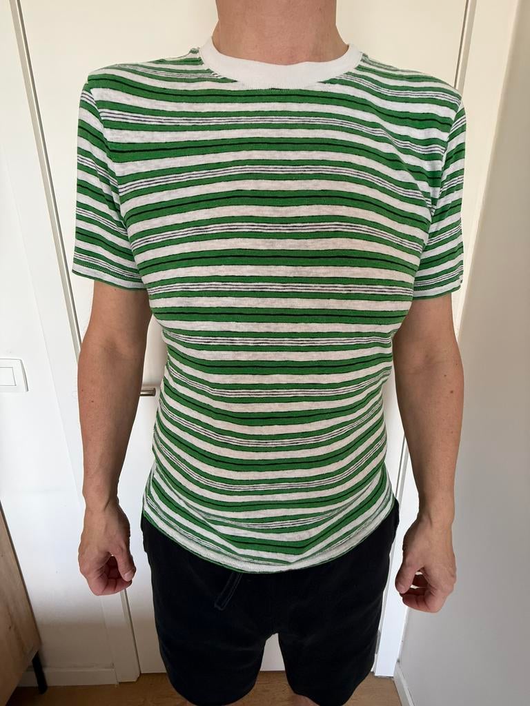 T-shirt COS rayé vert taille XS, Enlèvement ou Envoi, Comme neuf, Taille 46 (S) ou plus petite, Vert