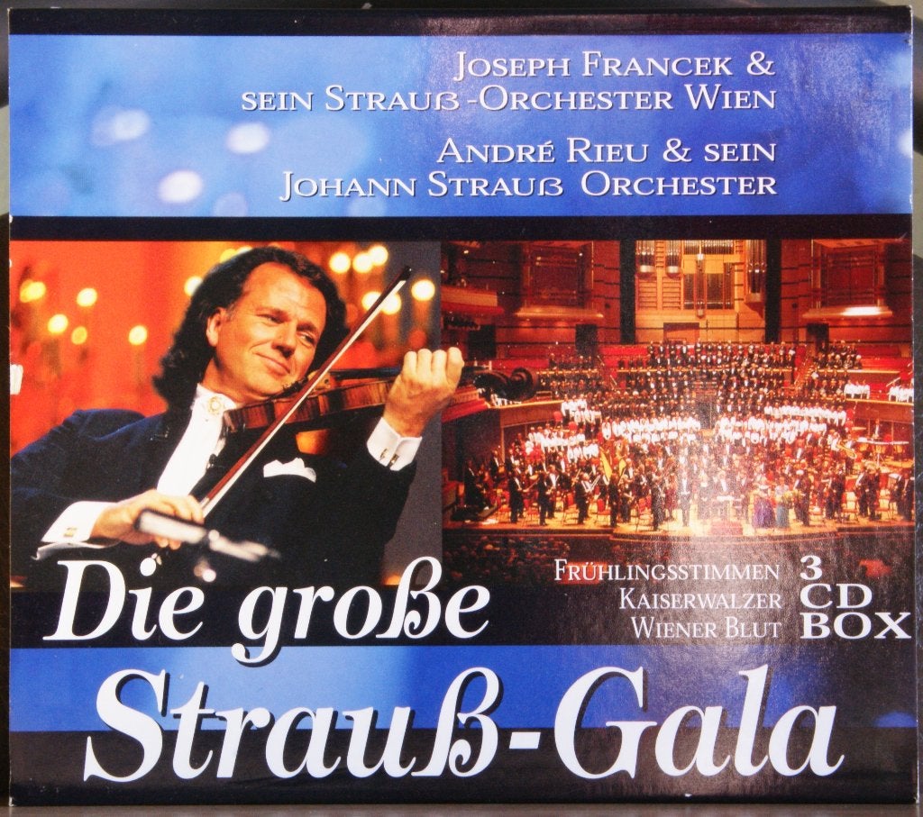 André Rieu - Die Grosse Strauss-Gala 3 CD-Box, Gebruikt, Boxset, Overige componisten, Ophalen of Verzenden