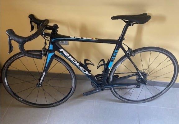 koersfiets carbon Ridley, 10 à 15 vitesses, Frein sur jante, 49 à 53 cm, Enlèvement