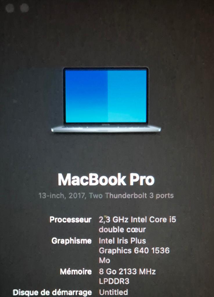 MacBook Pro 2017, Computers en Software, Apple Macbooks, Gebruikt, MacBook, 13 inch, 3 tot 4 Ghz, 512 GB, 8 GB, Azerty, Ophalen of Verzenden