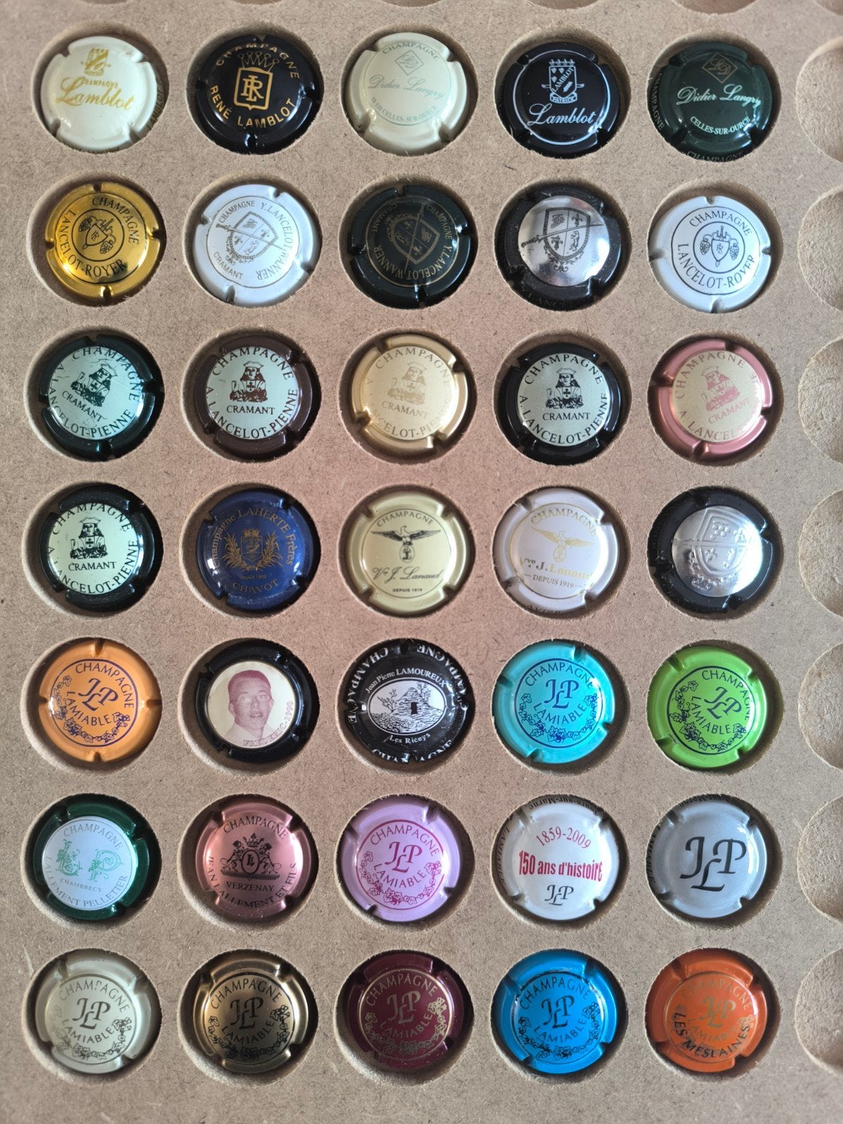 35 verschillende Champagne capsules met de letter L (9), Ophalen of Verzenden