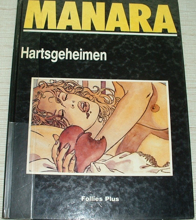 erotische strip manara follies plus reeks hartsgeheimen HC, Gelezen, Eén stripboek, Ophalen of Verzenden, Milo Manara