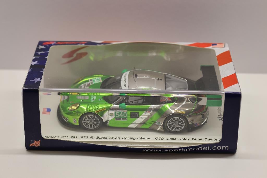 1/43 Spark Porsche 911 GT3 R #540 24u Daytona, Ophalen of Verzenden, Nieuw, Auto