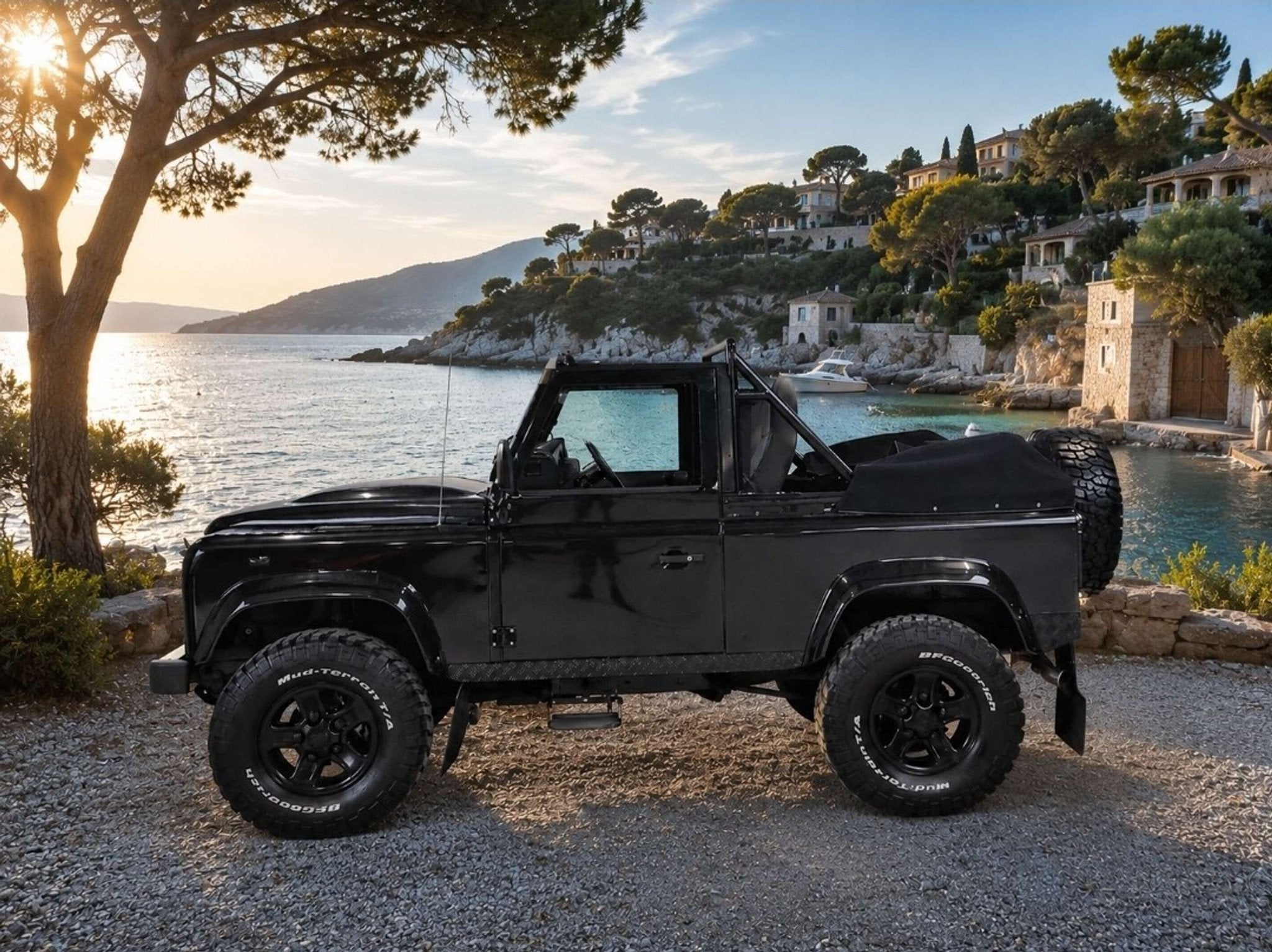 Land Rover Defender 2.4 Turbo - D * CABRIOLET * BEL AIR, Boîte manuelle, Noir, Defender, Diesel