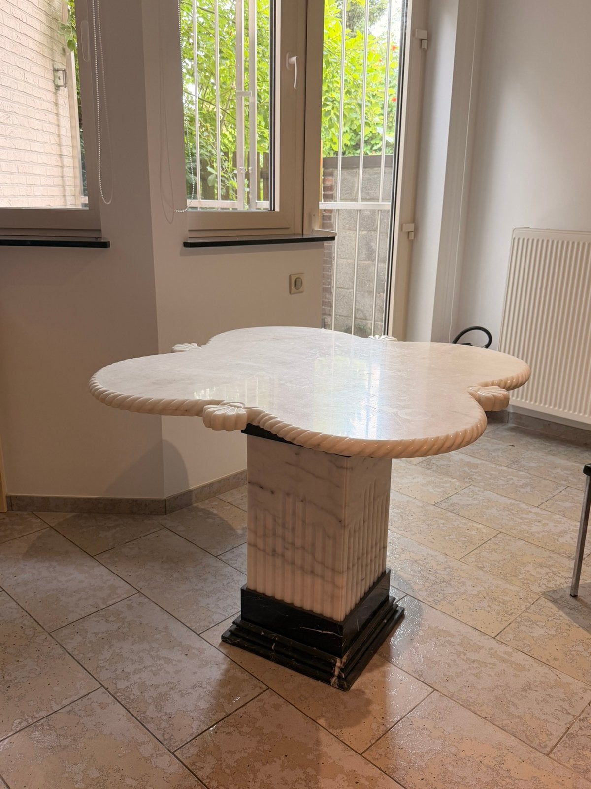 Marmeren eettafel, Huis en Inrichting, Ophalen, Zo goed als nieuw