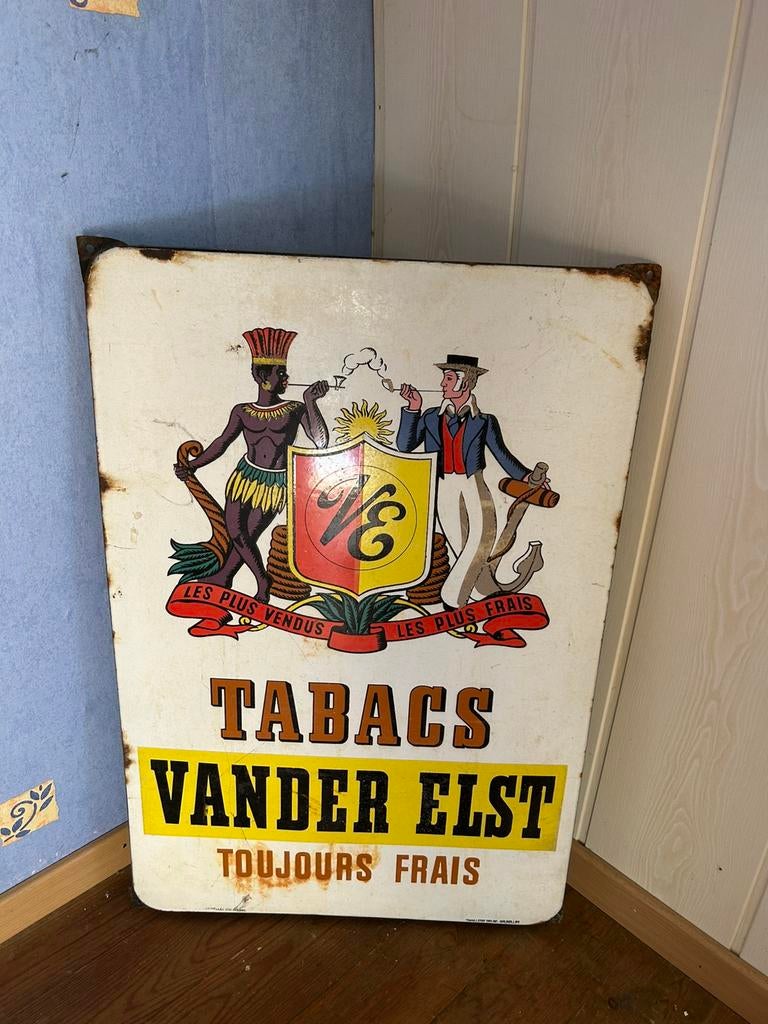 Plaque émaillée vander elst, Enlèvement, Utilisé