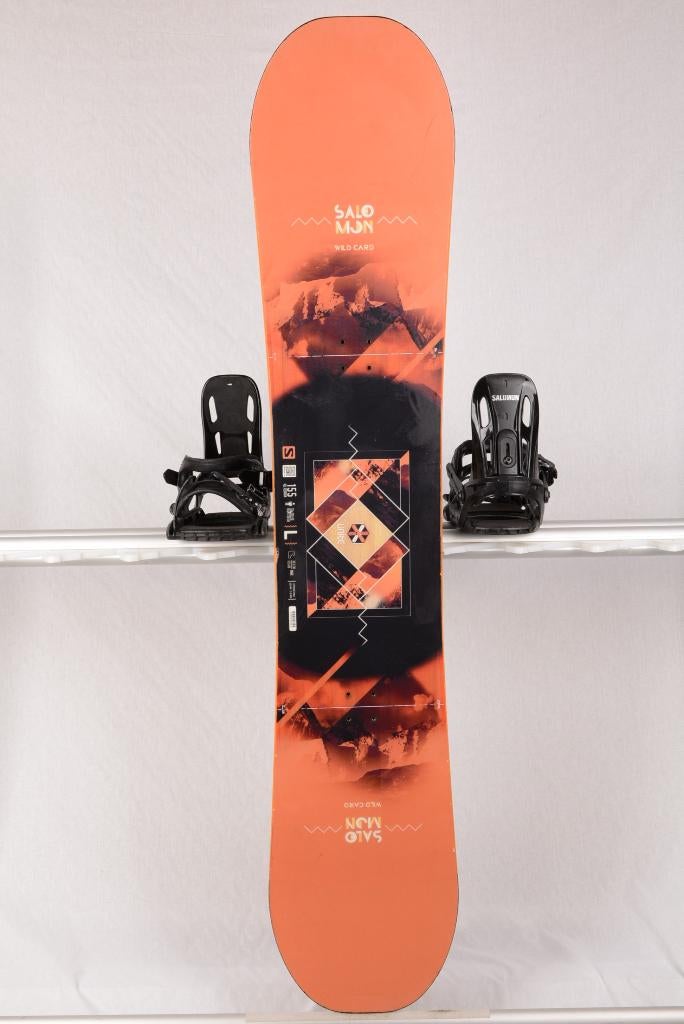 155 snowboard SALOMON WILD CARD unite, black/orange, Ophalen of Verzenden, Gebruikt, Board