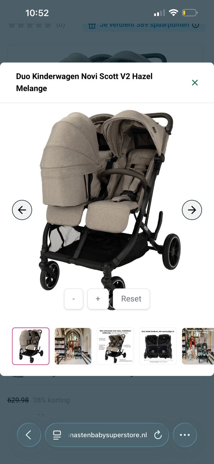 Duobuggy bijna nieuw + 1 reiswieg Novi Scott V2, Enfants & Bébés, Buggys, Enlèvement, Comme neuf