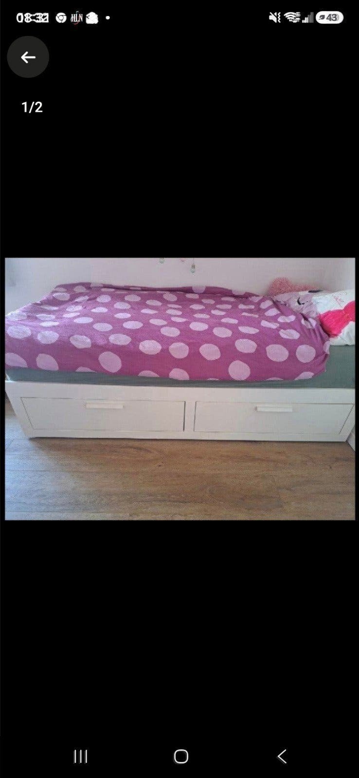 bed met lades, Ophalen
