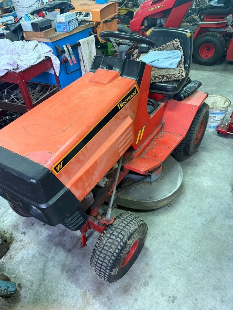 Zitmaaier Westwood, Tuin en Terras, Ophalen, Gebruikt, Elektrische starter, 90 tot 120 cm