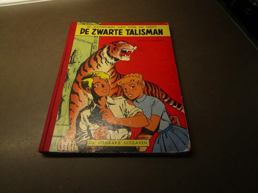 Pom en Teddy - De zwarte talisman - HC - 1e druk, Boeken, Gelezen, Eén stripboek, François Craenhals, Ophalen of Verzenden