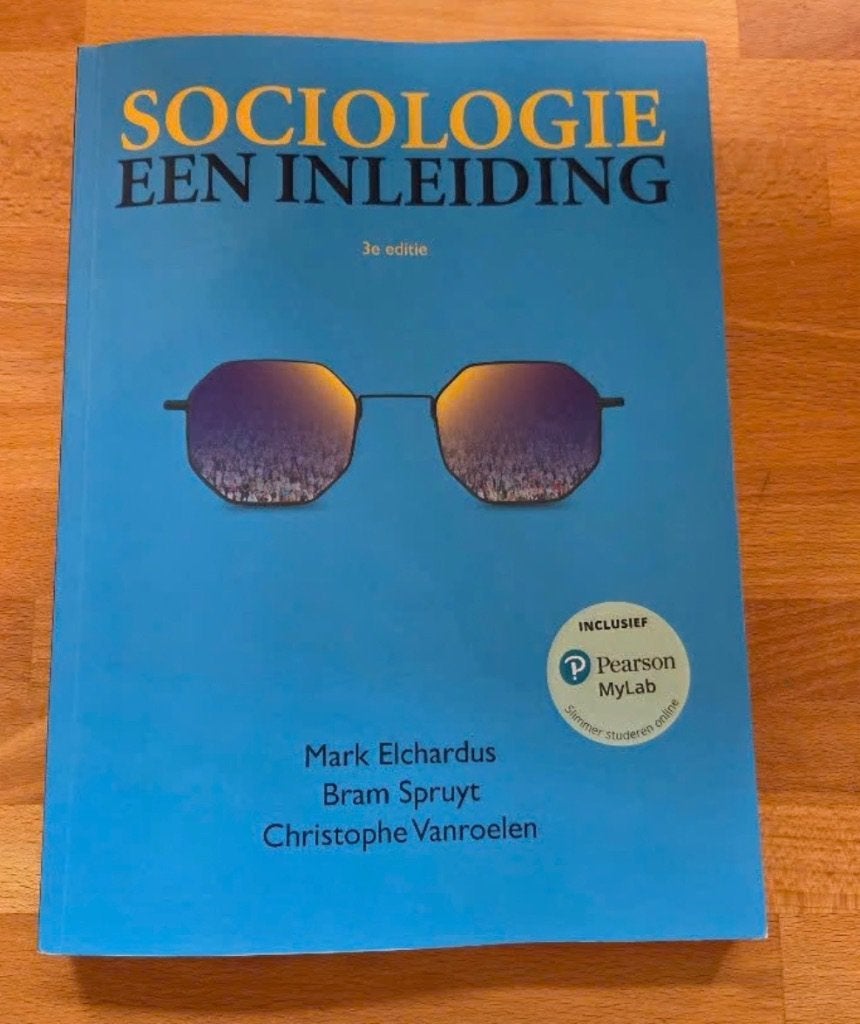 Sociologie een Inleiding 3de editie Mark Elchardus & Bram S, Livres, Enlèvement ou Envoi, Comme neuf, Autres sujets/thèmes, Pearson