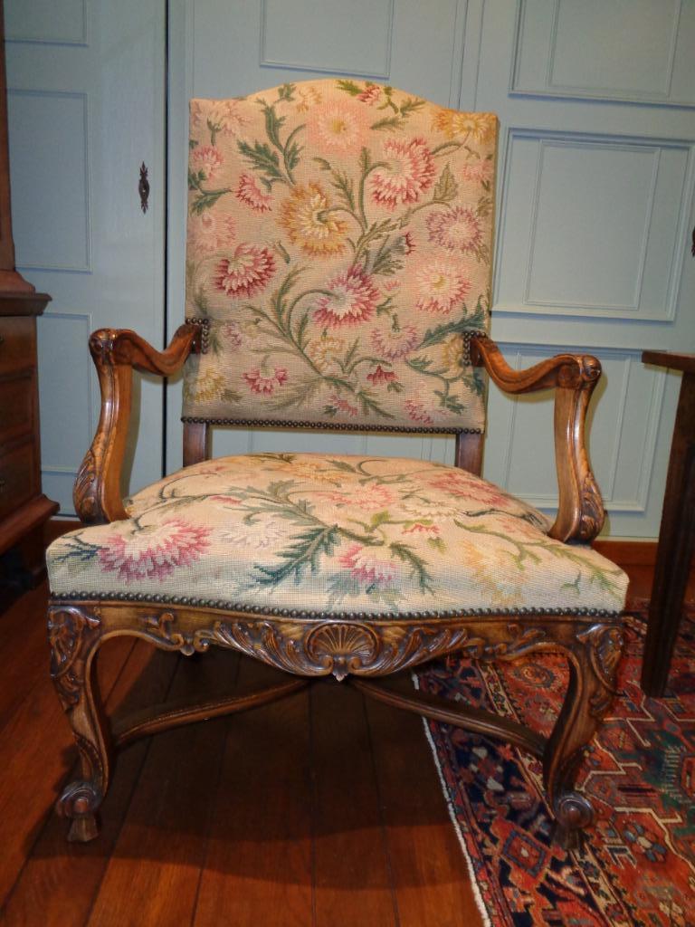 Fauteuil Bergère uit 1920, Ophalen, Gebruikt, Minder dan 75 cm, Stof