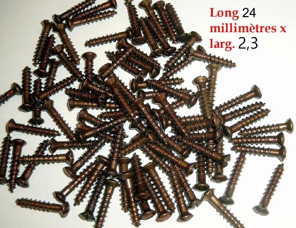 vis cuivre massif bronzé-schroeven-massief koper bronzen, Enlèvement ou Envoi, Comme neuf, Moins de 50 mm, Vis