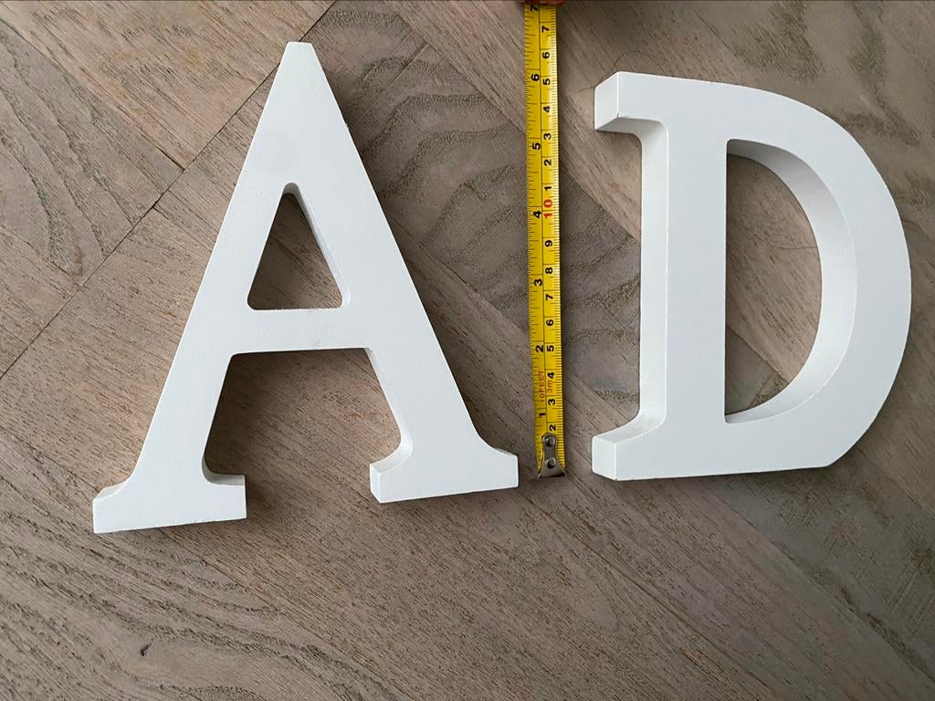 Lettres en bois 15 cm- Prénom ADAM, Enlèvement, Comme neuf