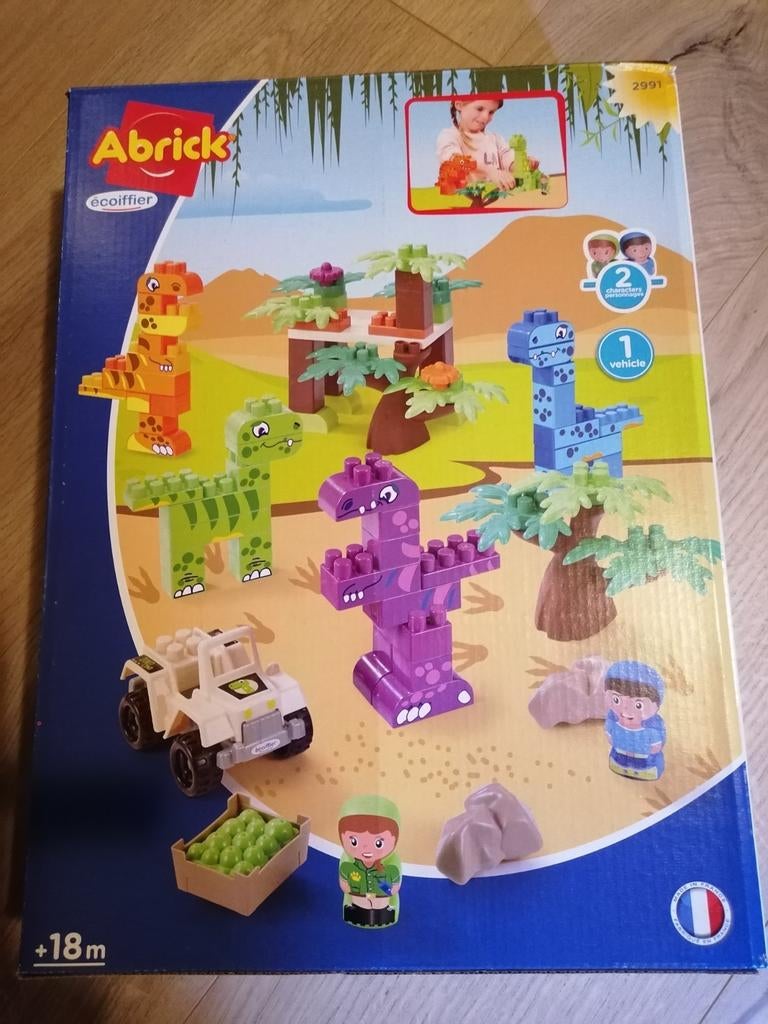 Ongeopende doos Bouwstenen abrick thema dino's, Enlèvement ou Envoi, Neuf, Abrick