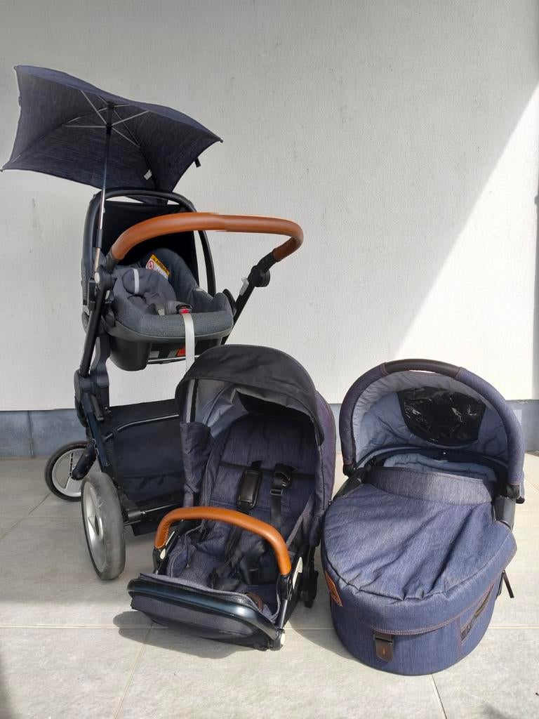 Kinderwagen - Mutsy Evo - complete set, Zo goed als nieuw, Mutsy, Verstelbare duwstang, Ophalen