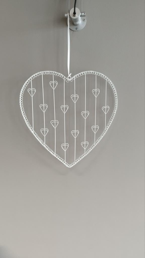 Coeur métal shabby support photo bijou déco mariage Valentin, Ophalen, Gebruikt