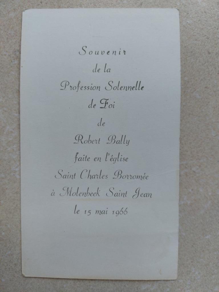 oud communieprentje 1966 Sint-Jans Molenbeek, Verzamelen, Bidprentjes en Rouwkaarten, Verzenden