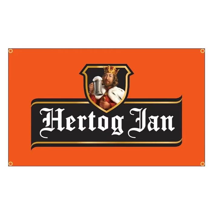 Grote vlaggen Hertog Jan (150x90cm), Ophalen of Verzenden, Nieuw