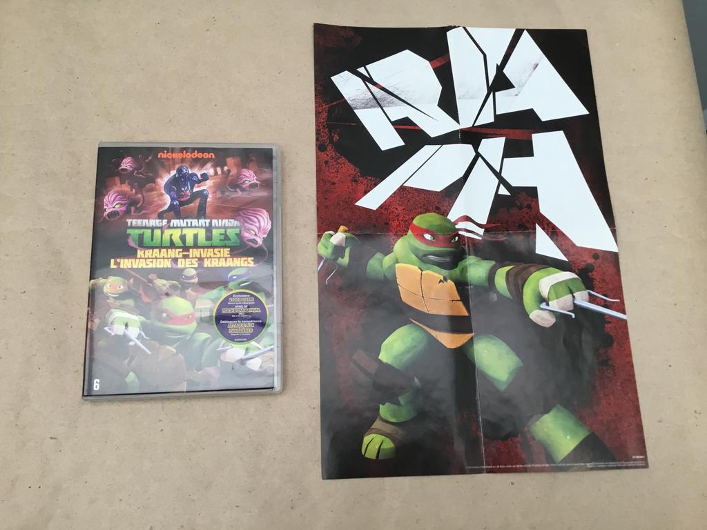 Dvd film Teenage mutant ninja Turtles, Kraang-invasie, Vanaf 6 jaar, Ophalen of Verzenden, Zo goed als nieuw, Tekenfilm