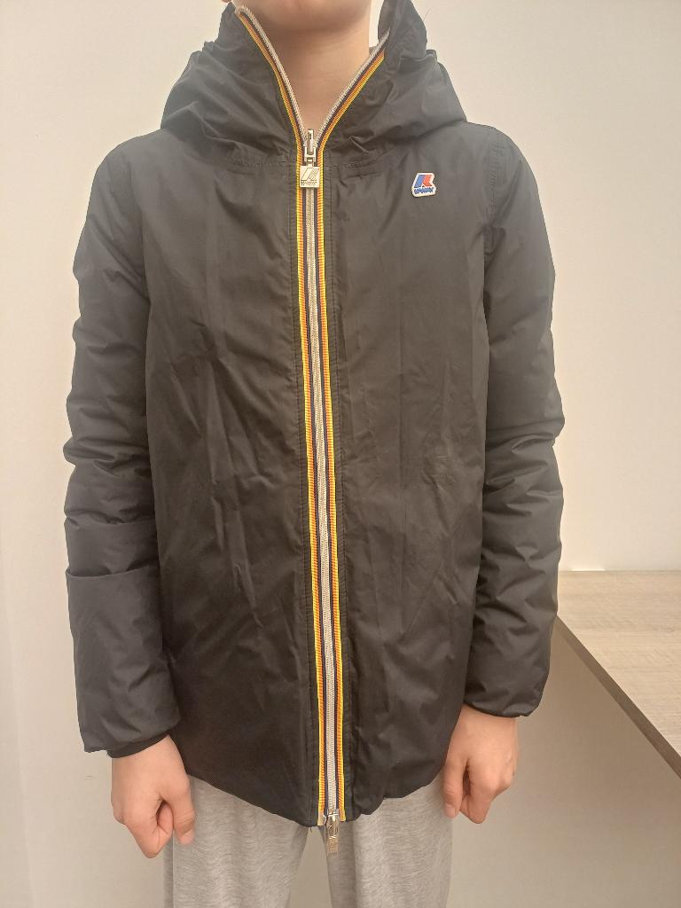 K-way jas reversible - maat XS (chest 78-82), ANDERE, Zwart, Ophalen of Verzenden, Zo goed als nieuw