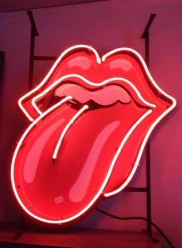 Rolling Stones tong decoratie neon en veel andere USA neons, Ophalen of Verzenden, Nieuw, Lichtbak of (neon) lamp